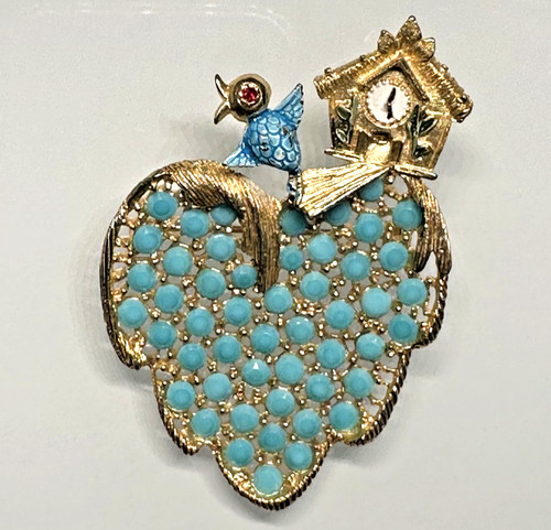 Spilla stravagante tono oro - tono,