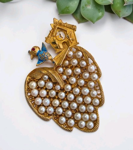 Spilla orologio cucù - orologio,