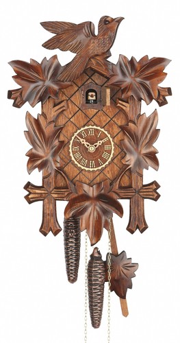 Orologio cucù foglie con - a,